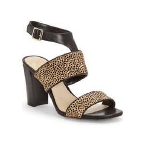 Vince Camuto Cheetah Print Sling Back Sandals